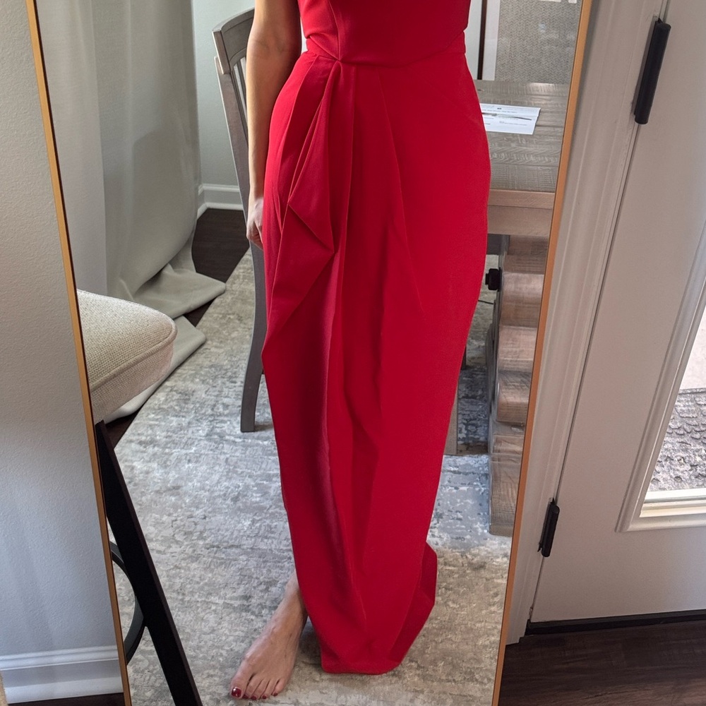 Red Evening Skirt - Picture 6 of 7